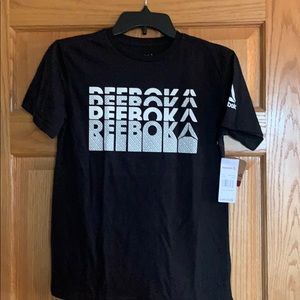 Boys black Reebok tee shirt NWT